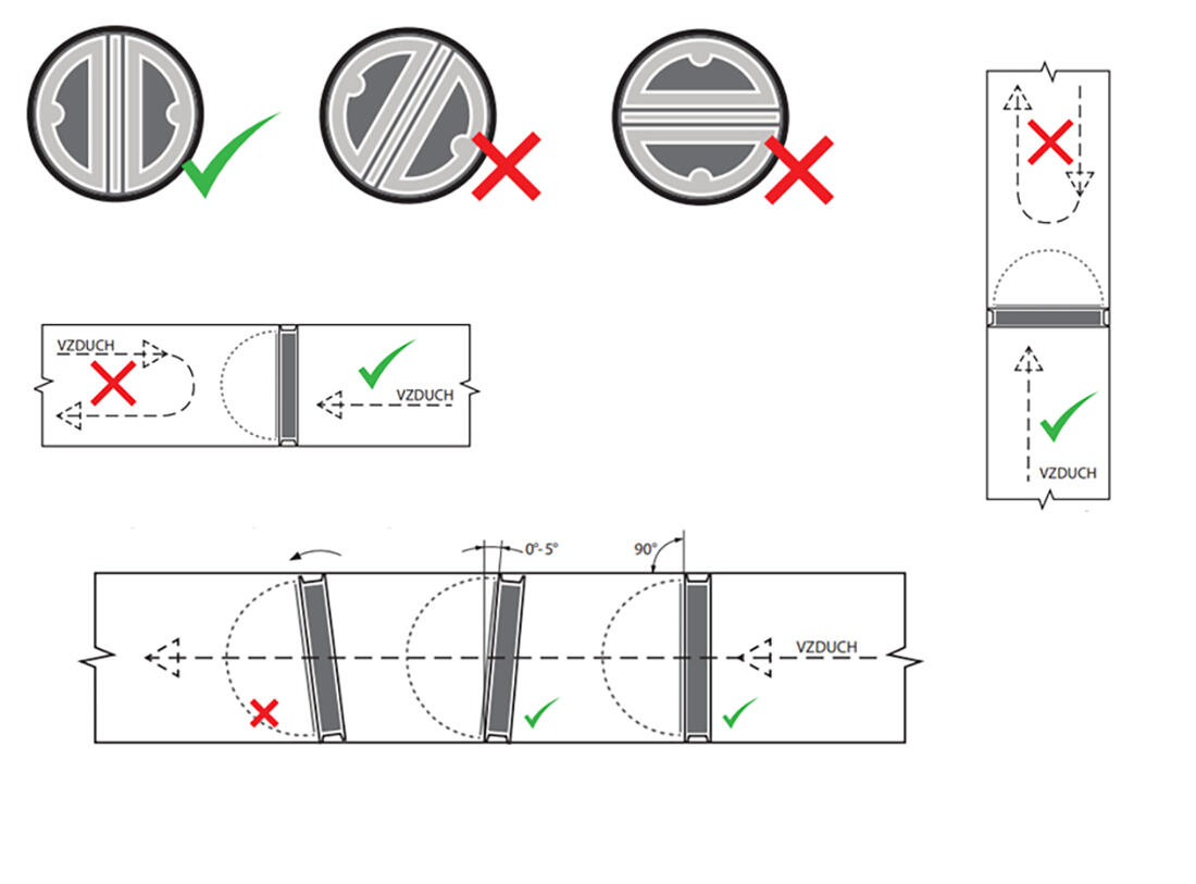 klapka protizápachová dvoukřídlá PZKD 150mm 0.1 Kg MTA MAXMIX Sklad14 413649