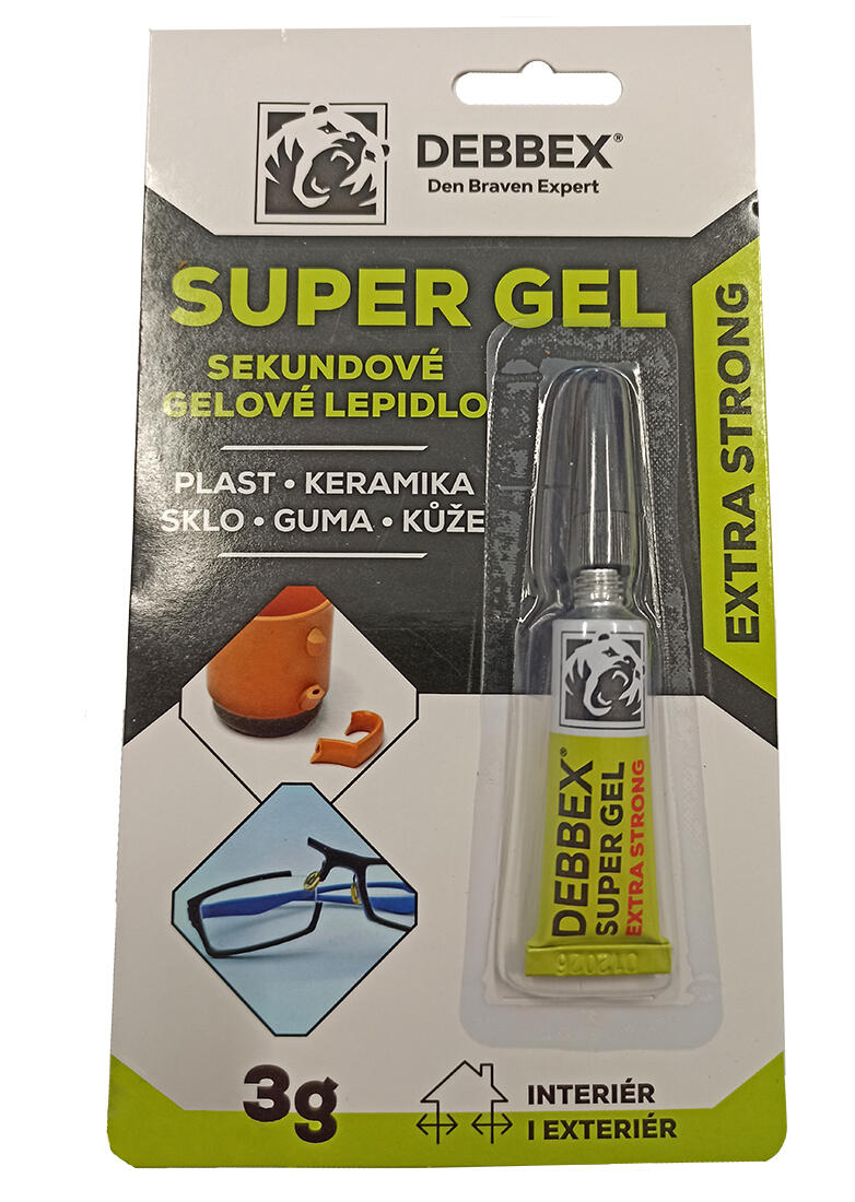 lepidlo vteřinové gelové 3g DEBBEX SUPER GEL 0.00 Kg MAXMIX Sklad14 442055 48