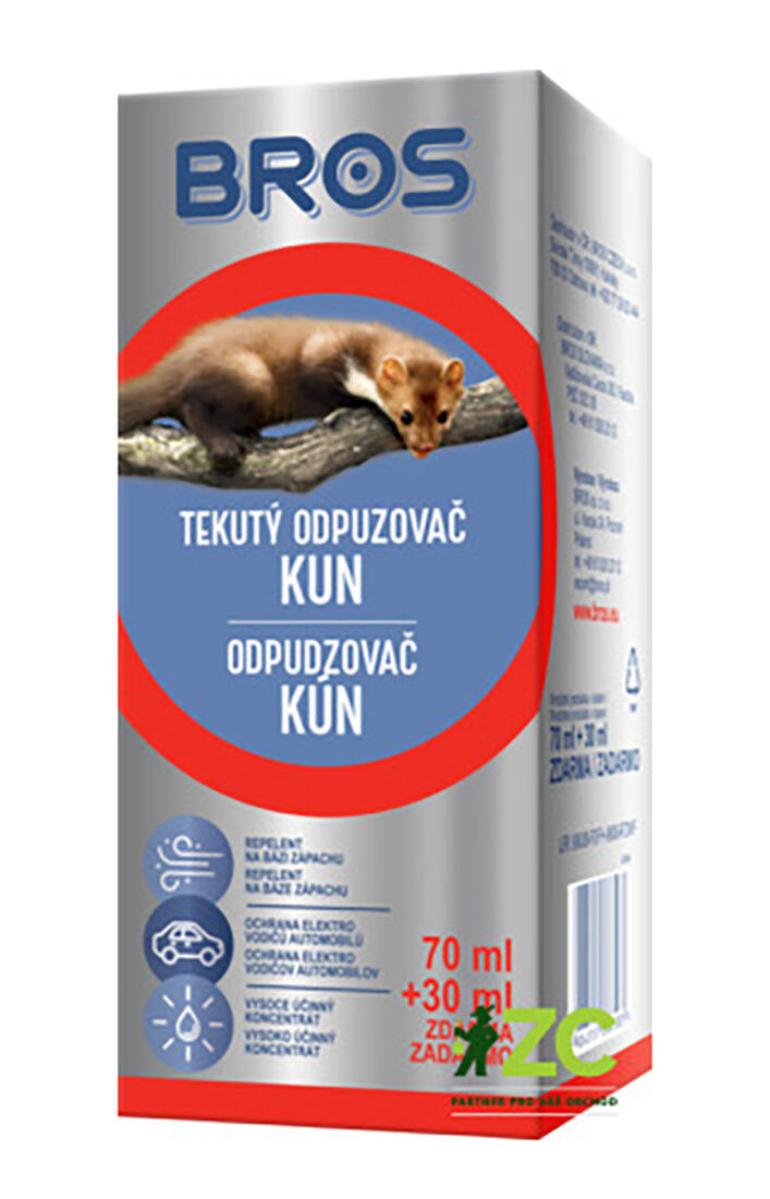 odpuzovač kun tekutý 70ml+30ml BROS 0.21 Kg MAXMIX Sklad14 919664 73