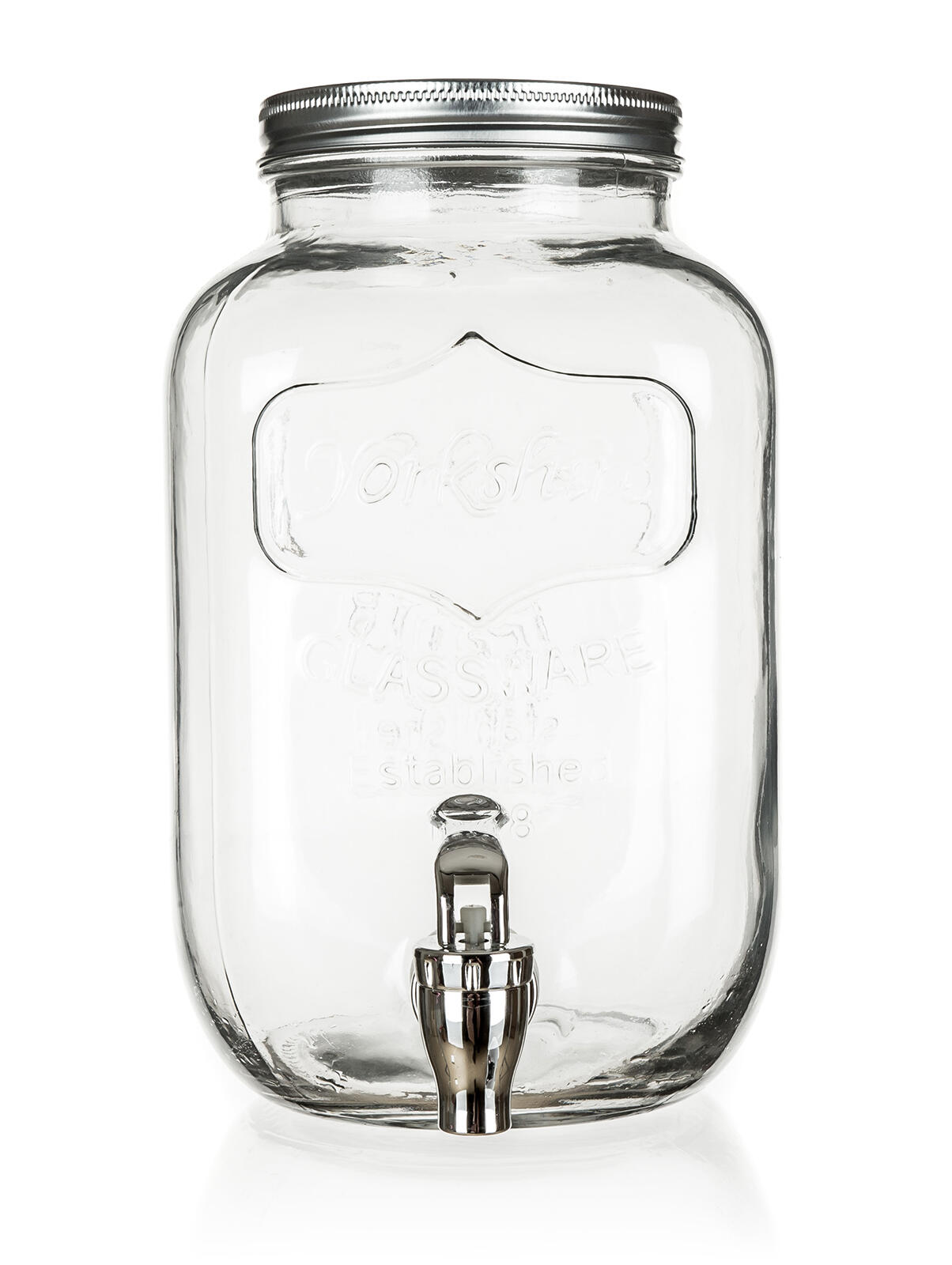 láhev 4000ml skleněná s kohoutkem, kov.víčko 1.18 Kg MTA MAXMIX Sklad14 838000