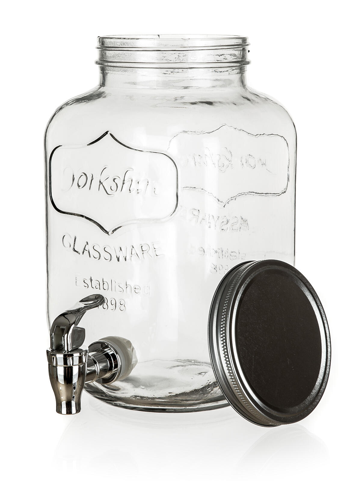 láhev 4000ml skleněná s kohoutkem, kov.víčko 1.18 Kg MTA MAXMIX Sklad14 838000