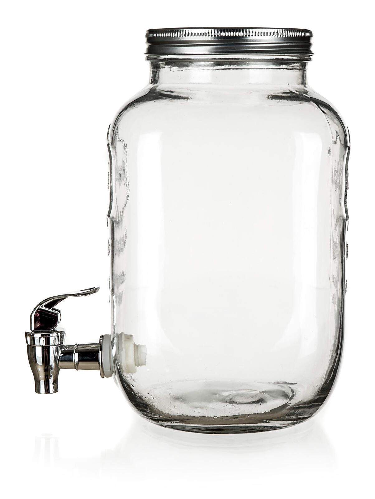 láhev 4000ml skleněná s kohoutkem, kov.víčko 1.18 Kg MTA MAXMIX Sklad14 838000