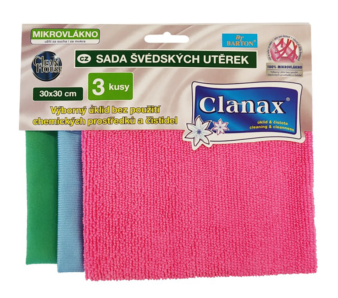 utěrka švédská 30x30cm mikrovlákno (3ks) 0.07 Kg MTA MAXMIX Sklad14 280426