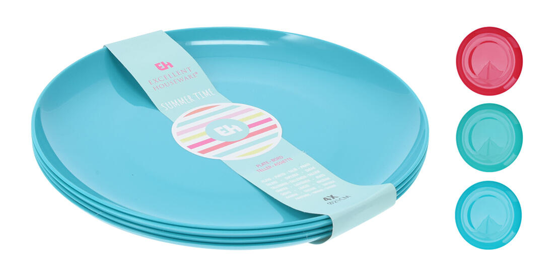 talíř mělký 21cm PH mix barev (4ks) 0.23 Kg MTA MAXMIX Sklad14 386882
