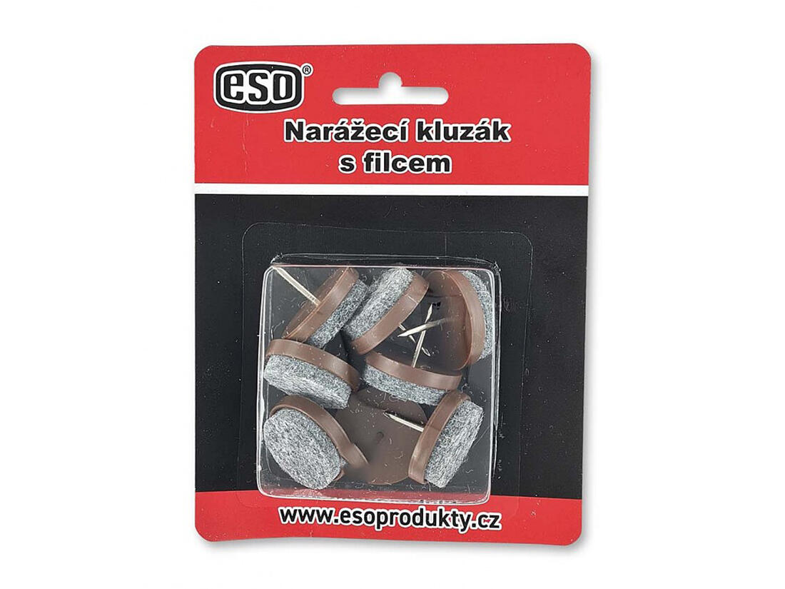 ochrana podlah filcová s hřebíčkem do nábytku 24mm HN (8ks) blistr 0.01 Kg MTA MAXMIX Sklad14 523185