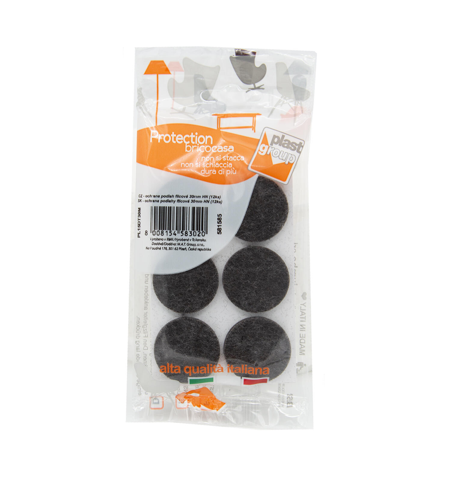 ochrana podlah filcová 30mm HN (12ks) 0.01 Kg MTA MAXMIX Sklad14 581585