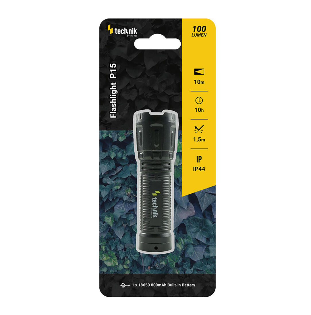 svítilna nabíjecí Technik Flashlight P15 100lm LED 0.15 Kg MTA MAXMIX Sklad14 129238