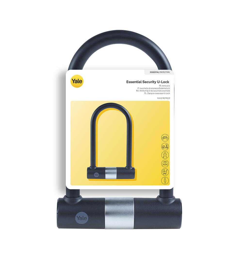 zámek na kolo YUL0/18/192/2 tvar U, na klíč YALE 0.98 Kg MTA MAXMIX Sklad14 495802