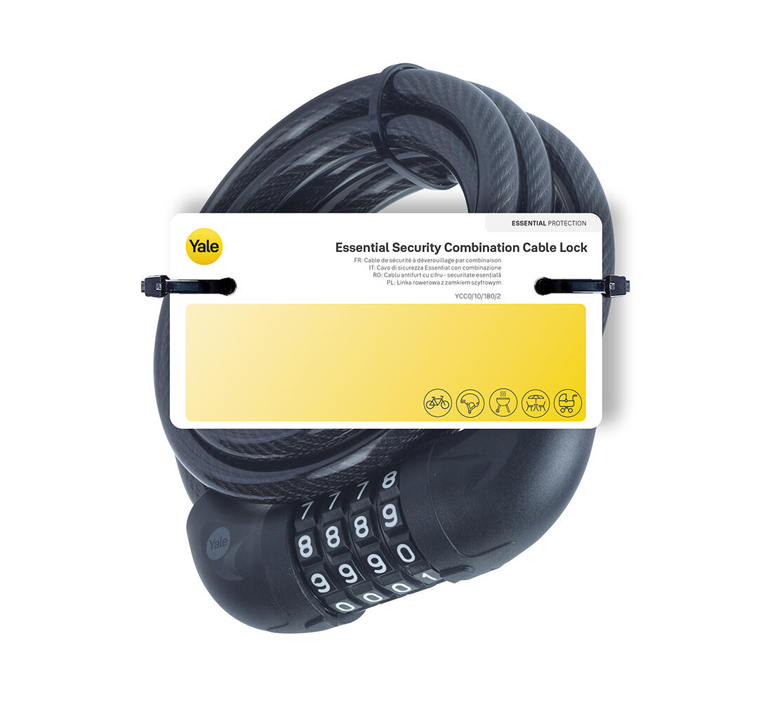 zámek lankový YCC0/10/180/2 kódový YALE 0.39 Kg MTA MAXMIX Sklad14 495806