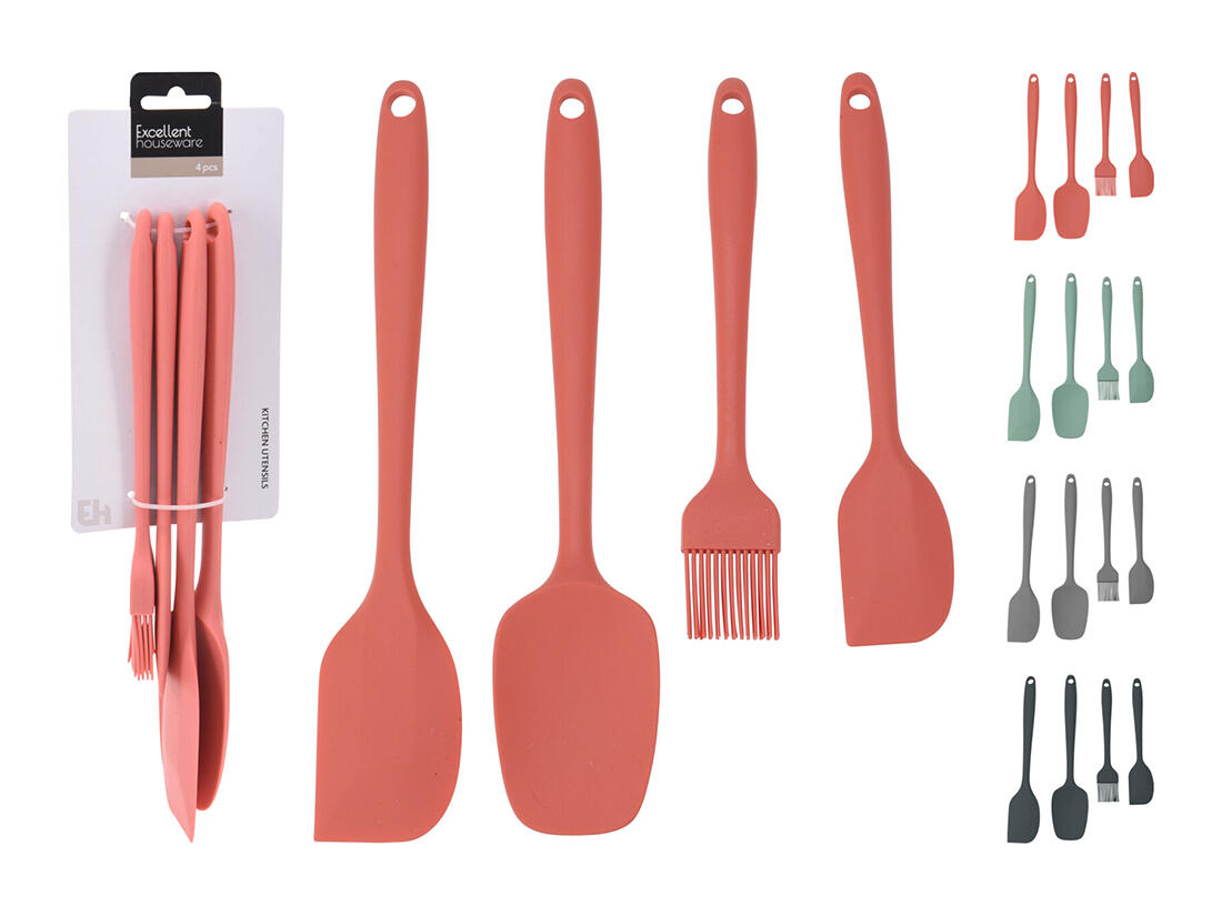 náčiní kuchyňské silikon sada 4díl. mix barev 0.25 Kg MTA MAXMIX Sklad14 387027