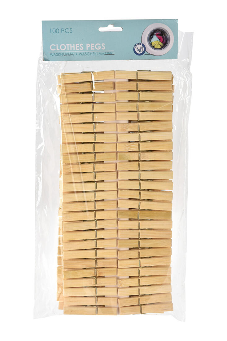 kolíčky na prádlo bambus (100ks) 0.52 Kg MTA MAXMIX Sklad14 387054