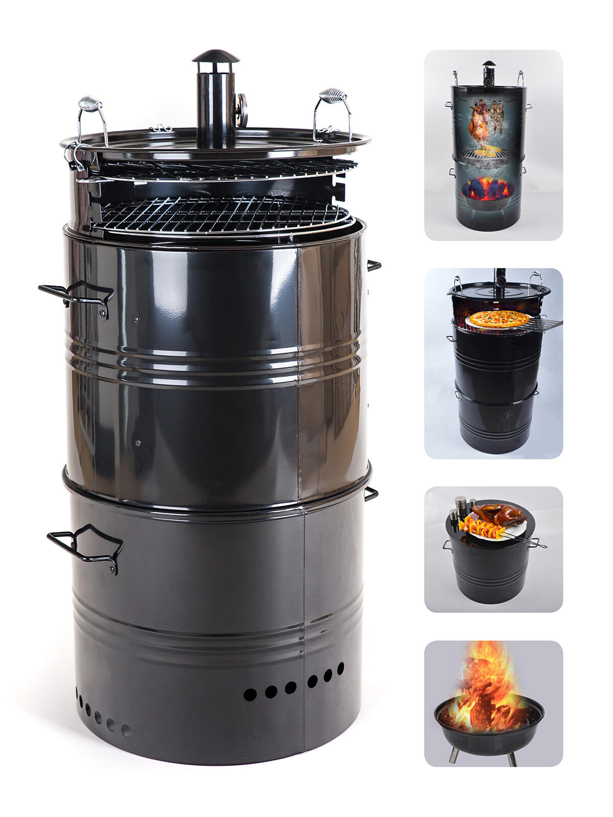 gril multifunkční GRIMSBY v. 103cm, ocel, ČER 16.99 Kg MTA MAXMIX Sklad14 370142