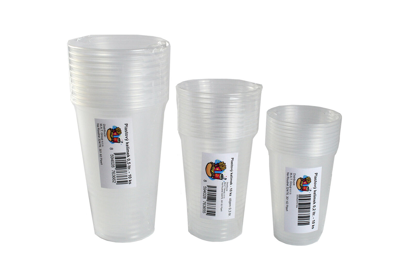 kelímek 500ml PH TRA (10ks) 0.07 Kg MTA MAXMIX Sklad14 281603