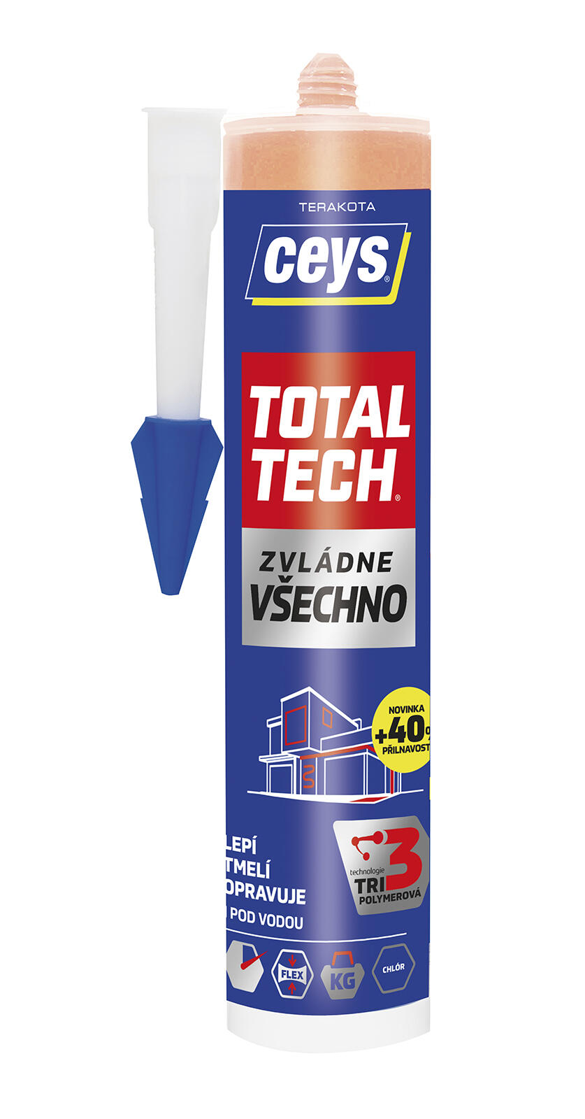 lepidlo univerzální a tmel 290ml CEYS TOTAL TECH TER 0.38 Kg MTA MAXMIX Sklad14 505023