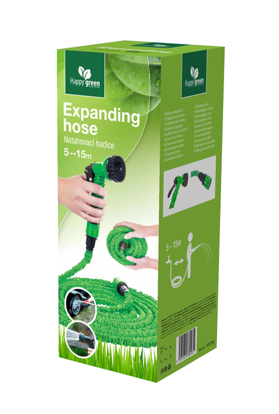 hadice zahr. natahovací 15m vč.pistole 0.72 Kg MTA MAXMIX Sklad14 370157