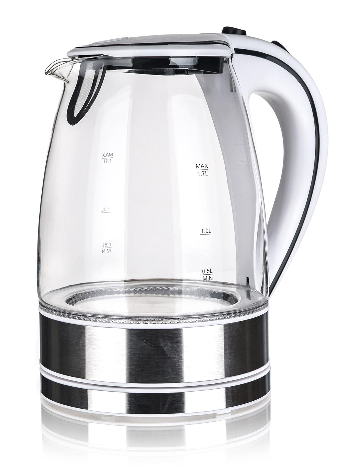 konvice rychlovarná BLAZE 1,7l skl. LED 1850-2200W 1.14 Kg MTA MAXMIX Sklad14 370605