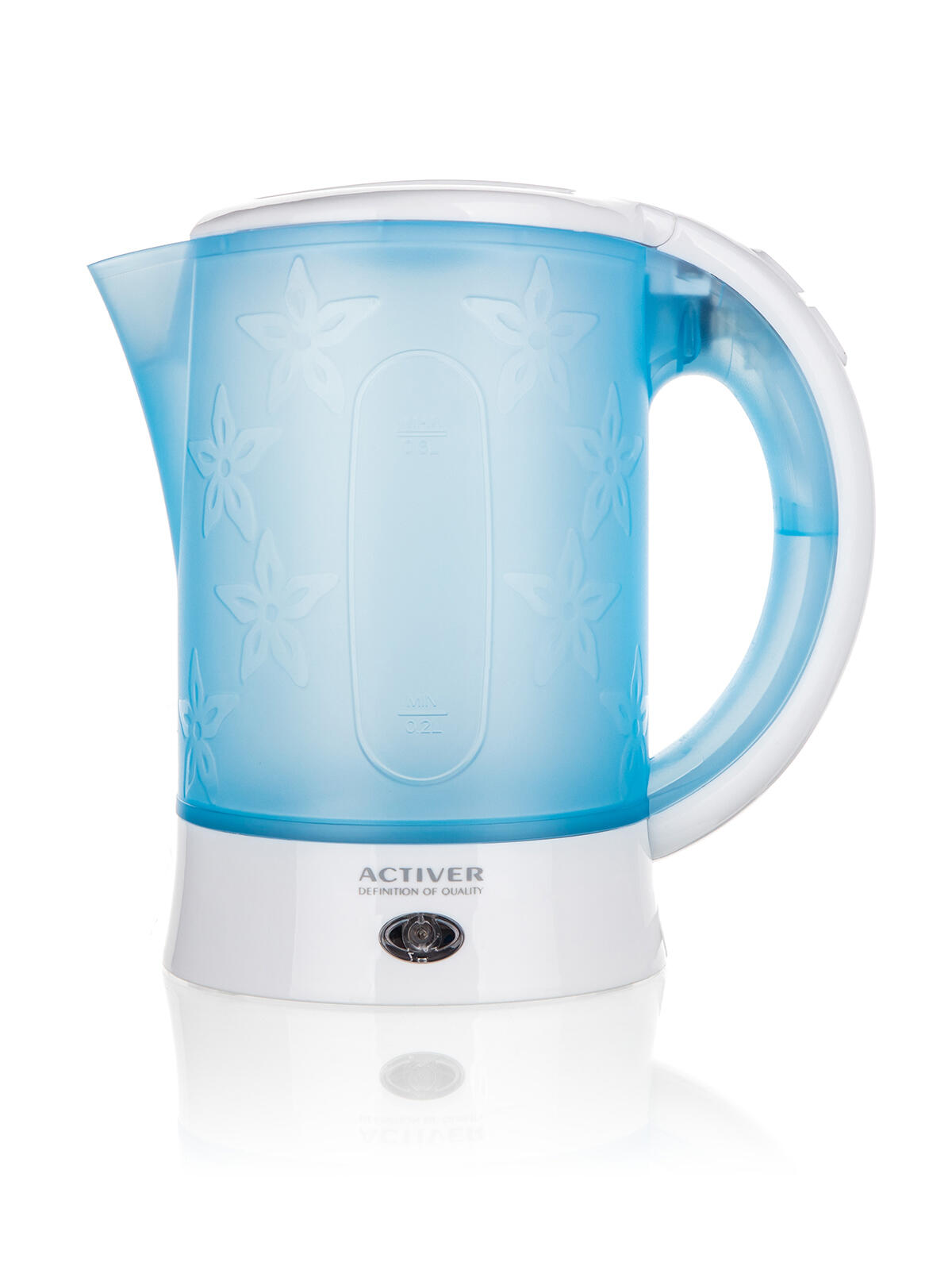 konvice rychlovarná CESTOVNÍ 0,6l (2x šálek+lžička) MO-BÍ 550-650W 0.45 Kg MTA MAXMIX Sklad14 370609