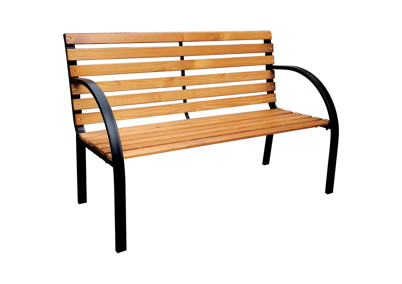 lavička zahradní 122x60x79cm ocel ČER/dřevo FSC 10 Kg MTA MAXMIX Sklad14 787022