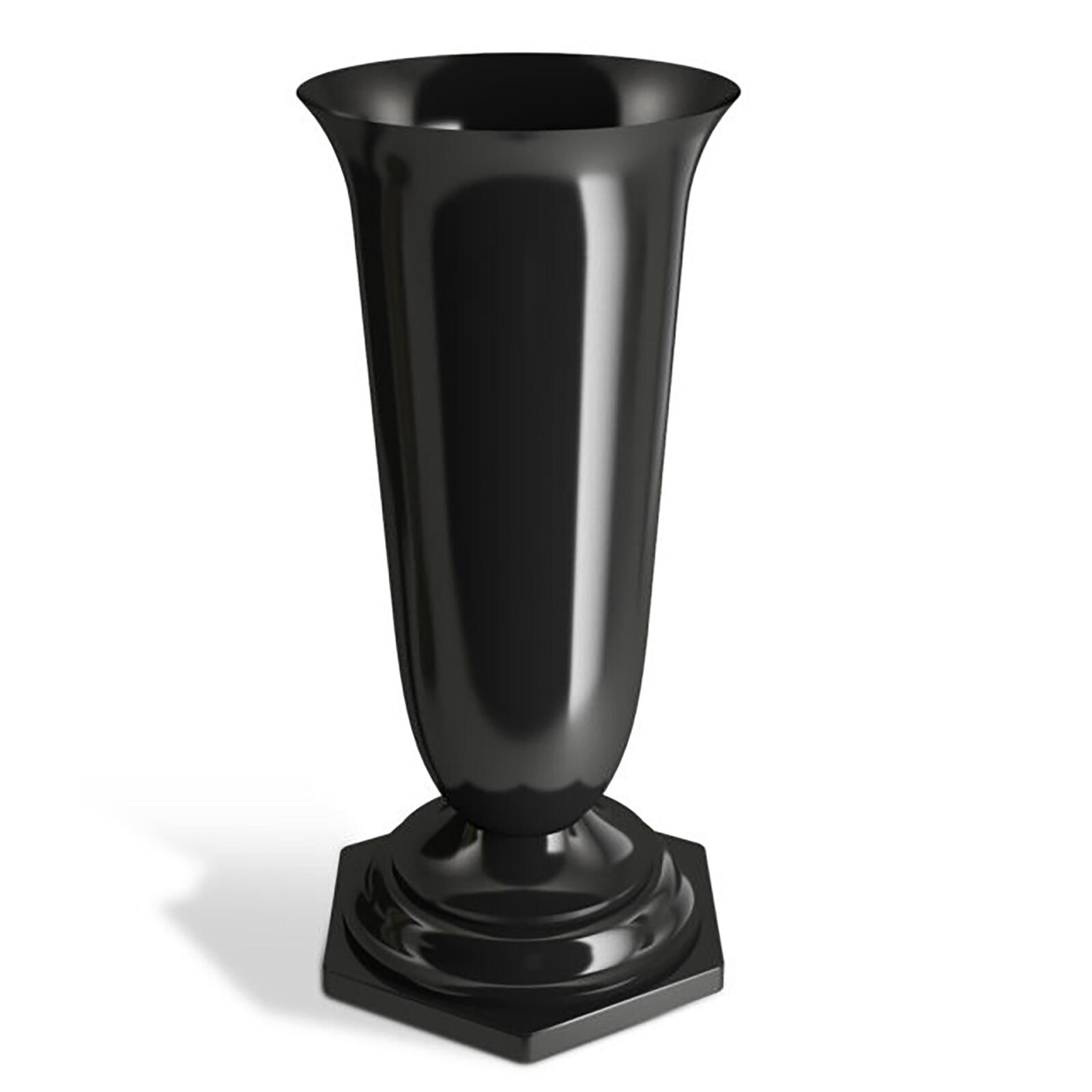 váza hřbitovní zátěžová NATY 23cm PH ČER 0.45Kg MAT MAXMIX Sklad14 292344
