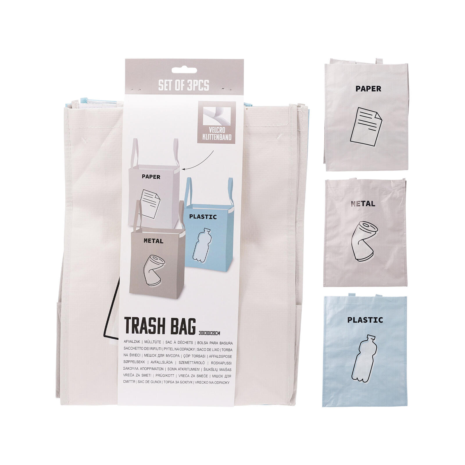 taška na tříděný odpad 30x30x39cm (3ks) 0.07 Kg MTA MAXMIX Sklad14 386932