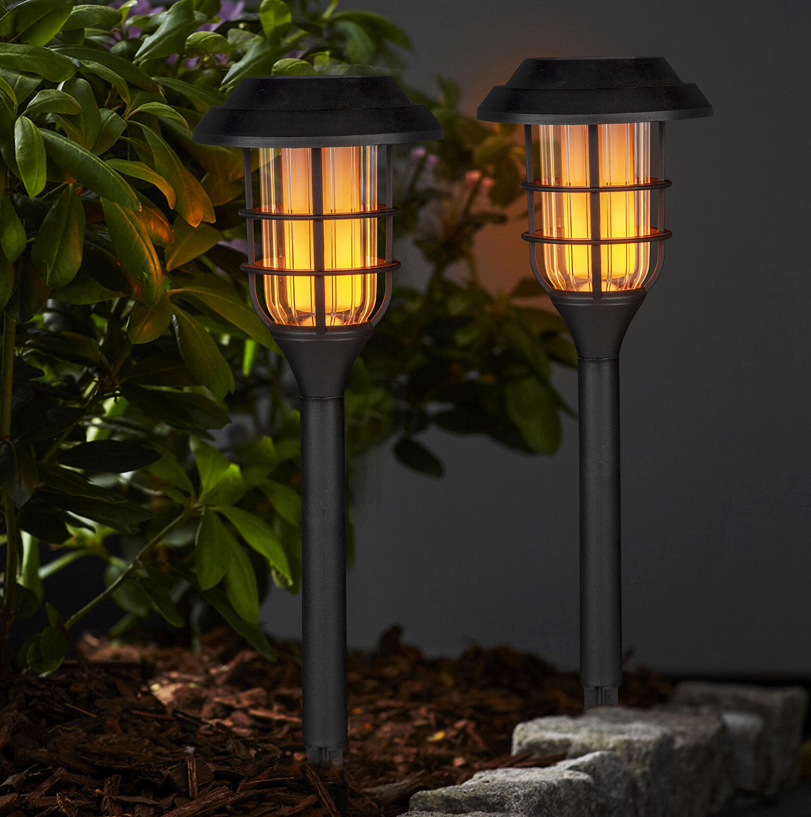 lampa solární pr.11,2cm, v.43cm, 12LED, PH ČER 0.4 Kg MTA MAXMIX Sklad14 797485