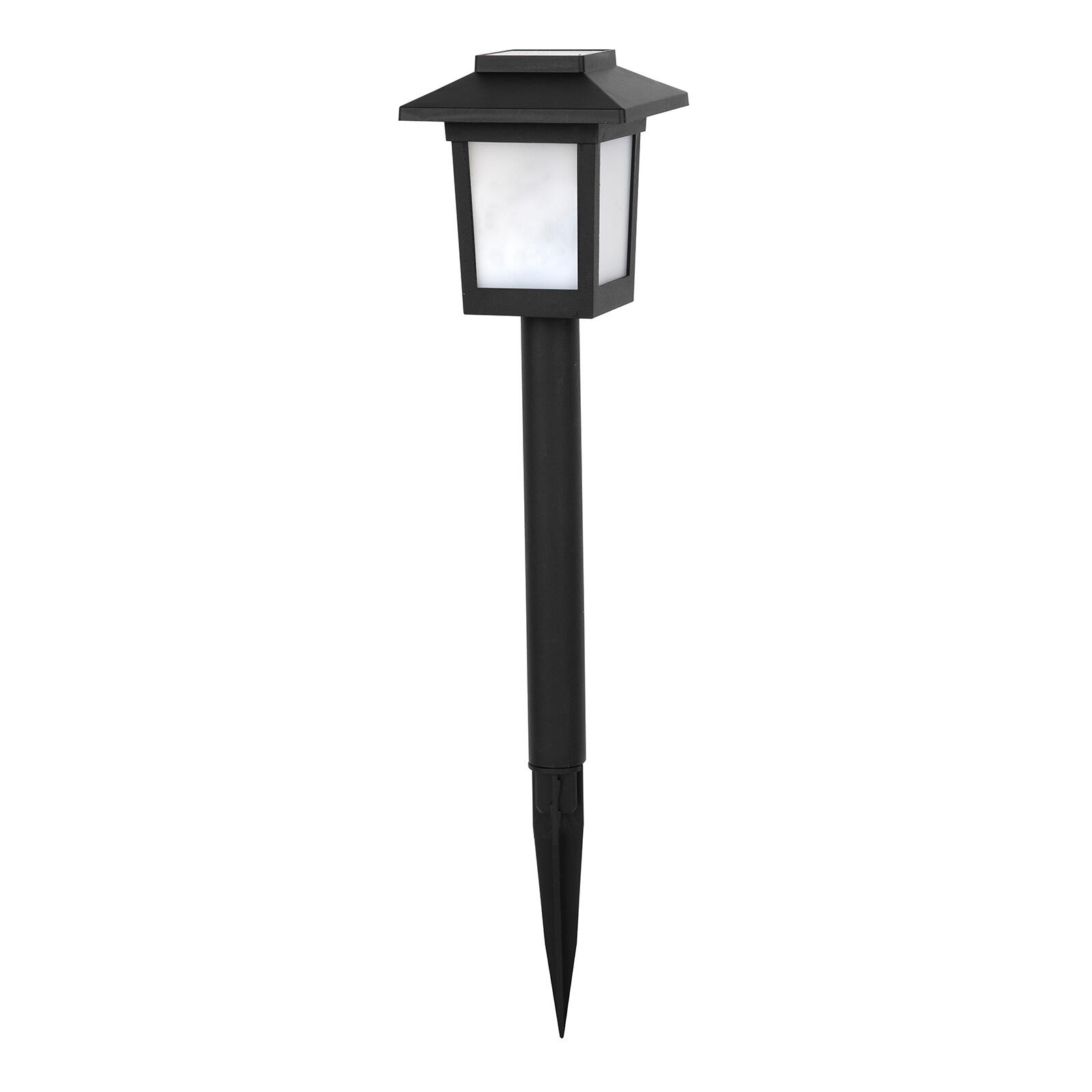 lampa solární 8x8cm, v.36cm, 10LED, PH ČER 0.12 Kg MTA MAXMIX Sklad14 797489