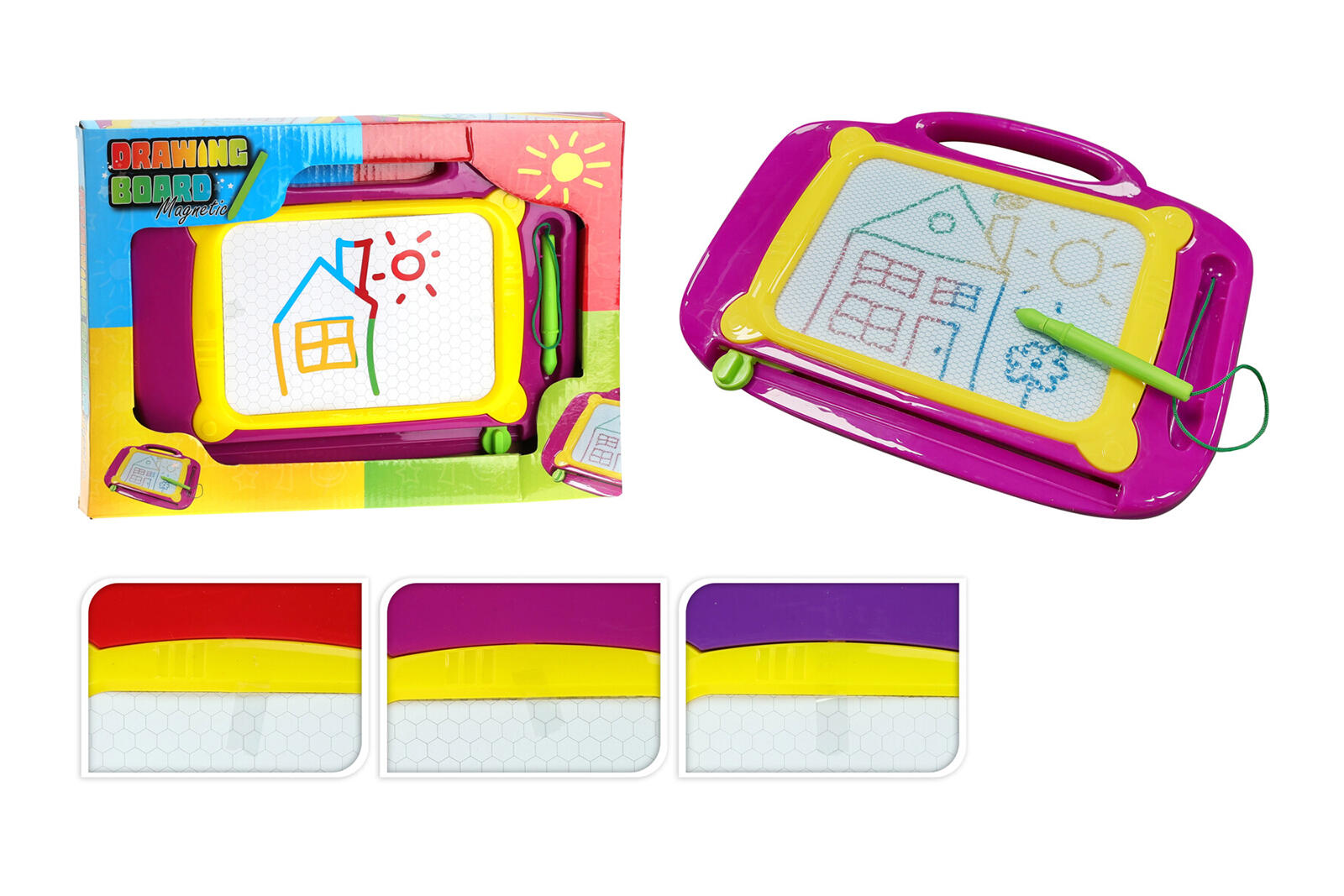 tabulka magická kreslicí 25x18,5x1,8cm s tužkou mix barev 0.12 Kg MTA MAXMIX Sklad14 387217