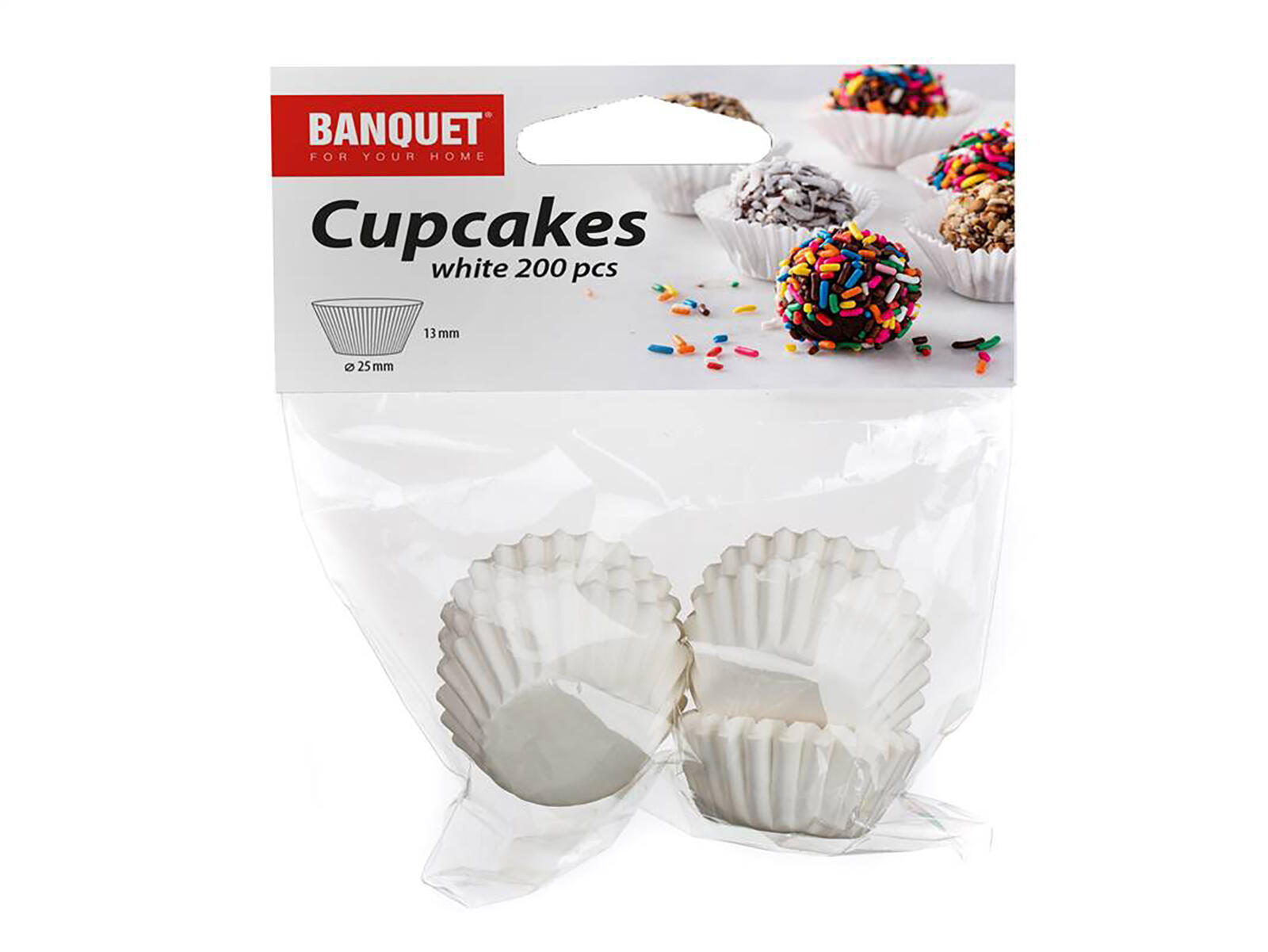 košíček cukrářský 3,5x2,5cm papírový (200ks) BÍ 0.02 Kg MTA MAXMIX Sklad14 370176