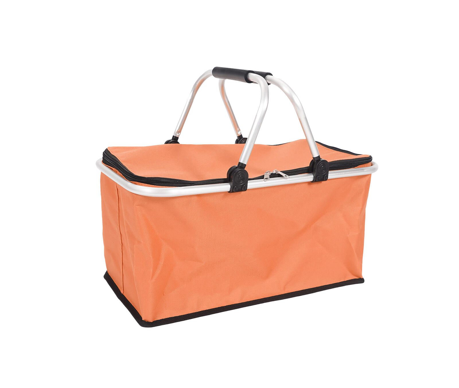 košík nákupní skládací 46x27x23cm Al+polyester OR 0.55 Kg MTA MAXMIX Sklad14 883001