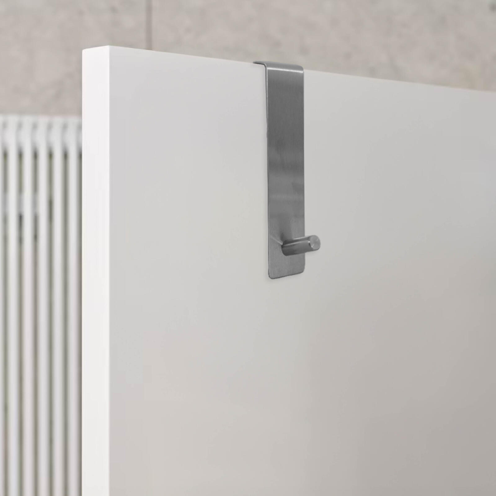 věšák na dveře 6x20cm nerez STŘ 0.05 Kg MTA MAXMIX Sklad14 280332