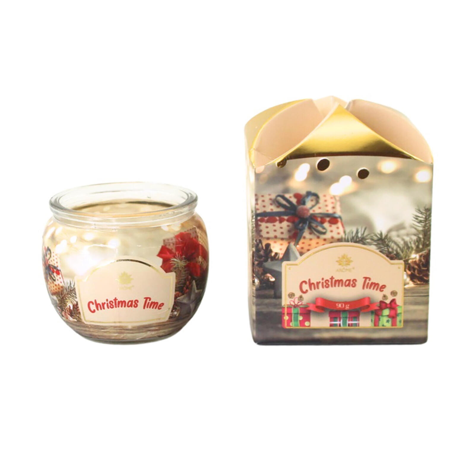 svíčka vonná sklo BRUSINKA & HŘEBÍČEK 90g (hoří 22hod) 0.24 Kg MTA MAXMIX Sklad14 399628