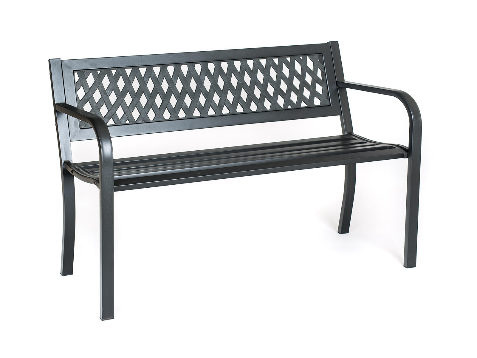 lavička zahradní GRANADA 119x50x75cm ČER ocel/PH 9.5 Kg MTA MAXMIX Sklad14 787026