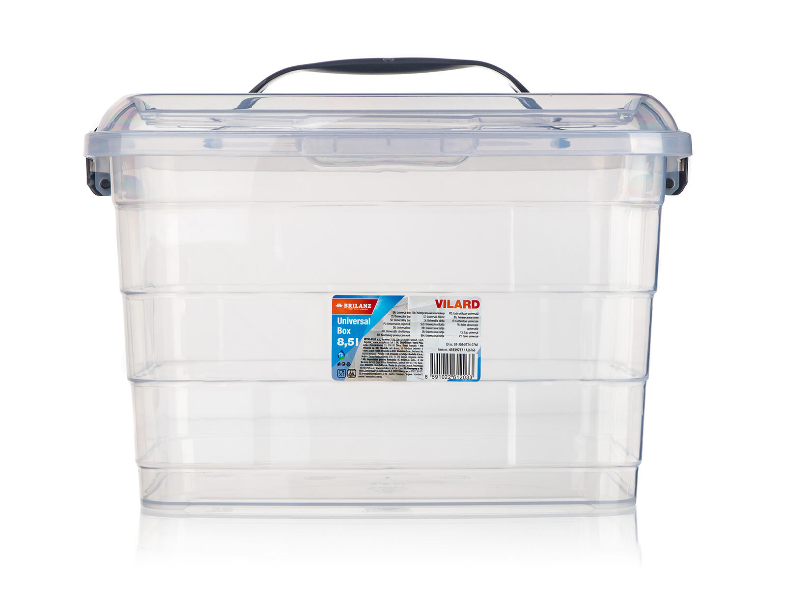box úložný VILARD  8,5l,31x24x21cm,víko,klip,madlo,PH TRA/KOUŔ 0.32 Kg MTA MAXMIX Sklad14 267424
