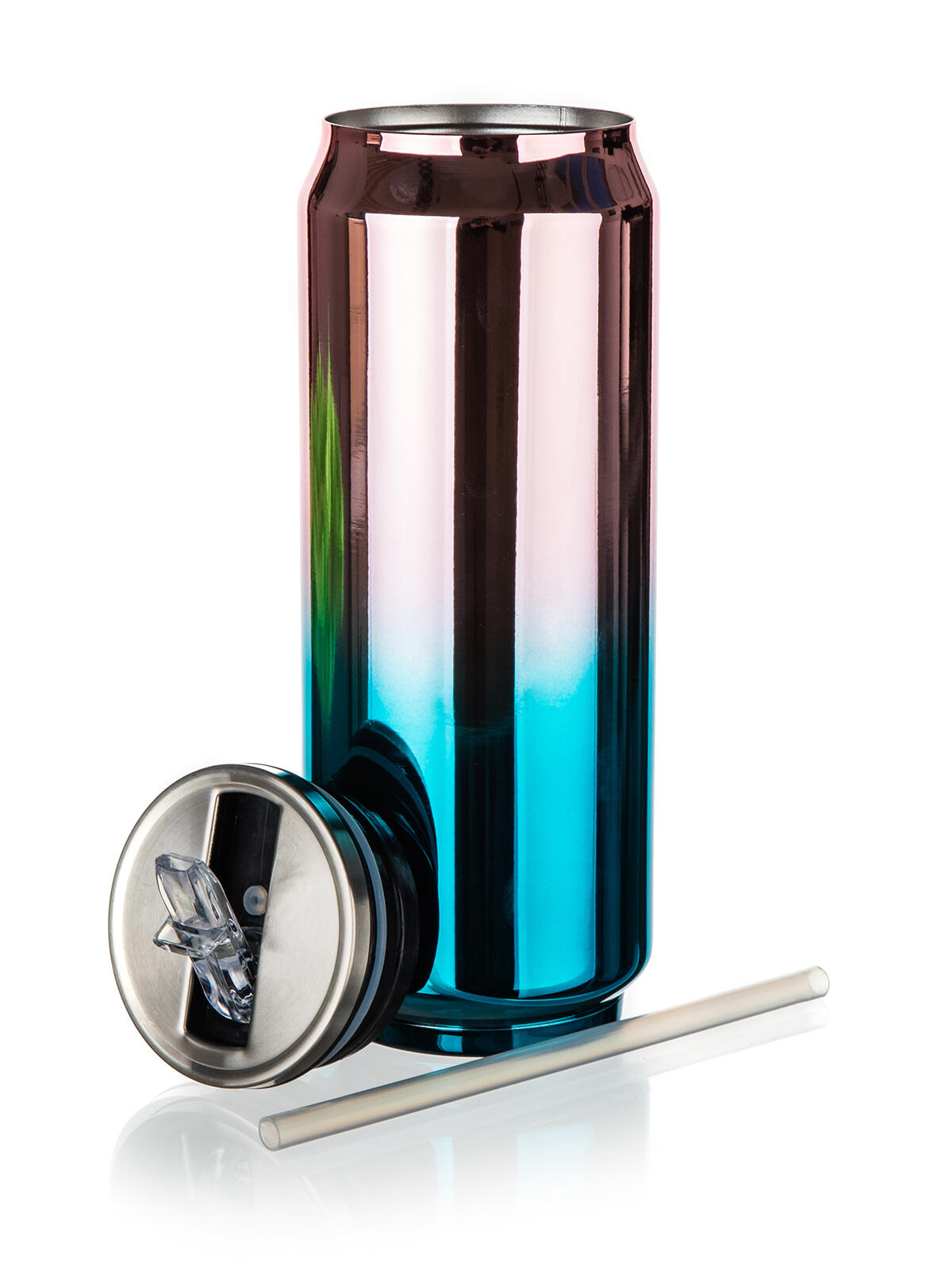 termoska 0,43l plechovka BE COOL RŮŽ-ZLA/MO-ZE