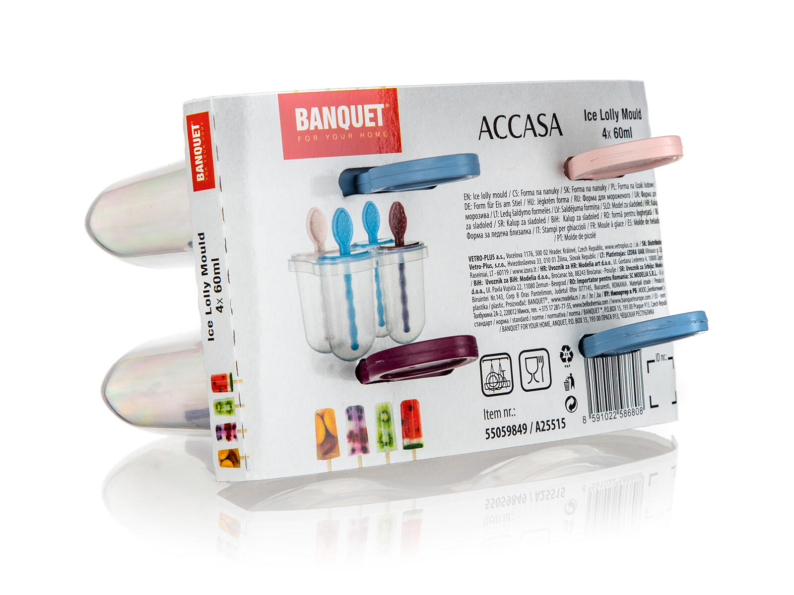 tvořítko na zmrzlinu 60ml ACASSA PH (4ks) 0.07 Kg MTA MAXMIX Sklad14 267516