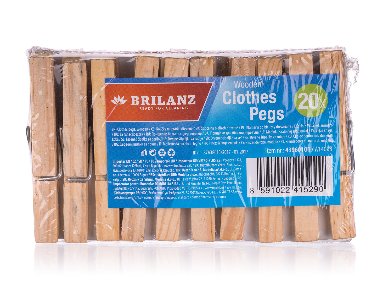 kolíčky na prádlo dřevěné (20ks) 0.09 Kg MTA MAXMIX Sklad14 267467