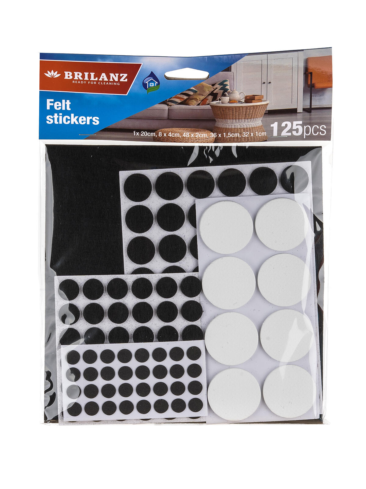 ochrana podlah filcová mix rozměrů a barev (125ks) 0.07 Kg MTA MAXMIX Sklad14 267480