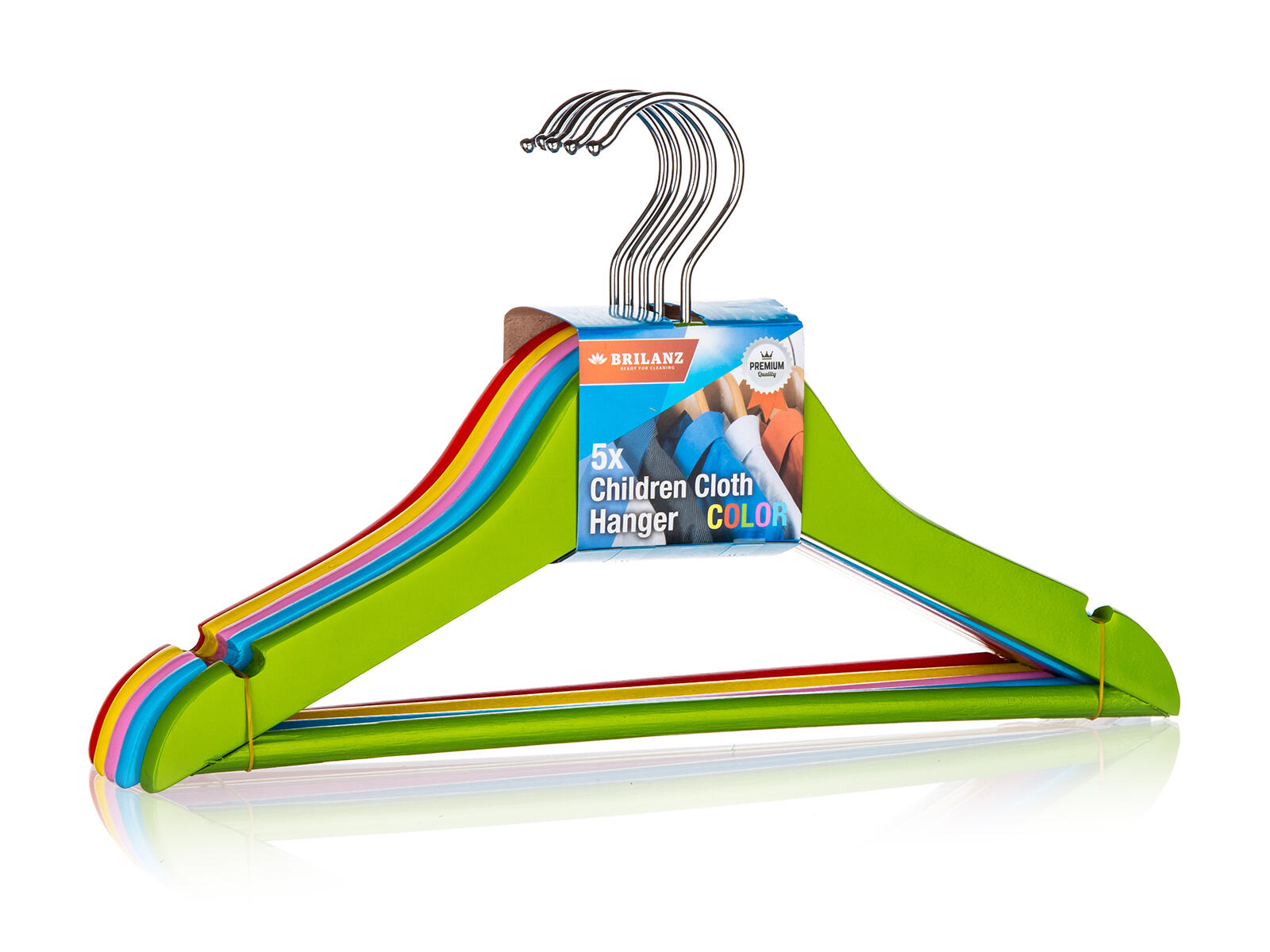 ramínko dřevěné dětské COLOR (5ks) 0.46 Kg MTA MAXMIX Sklad14 267565