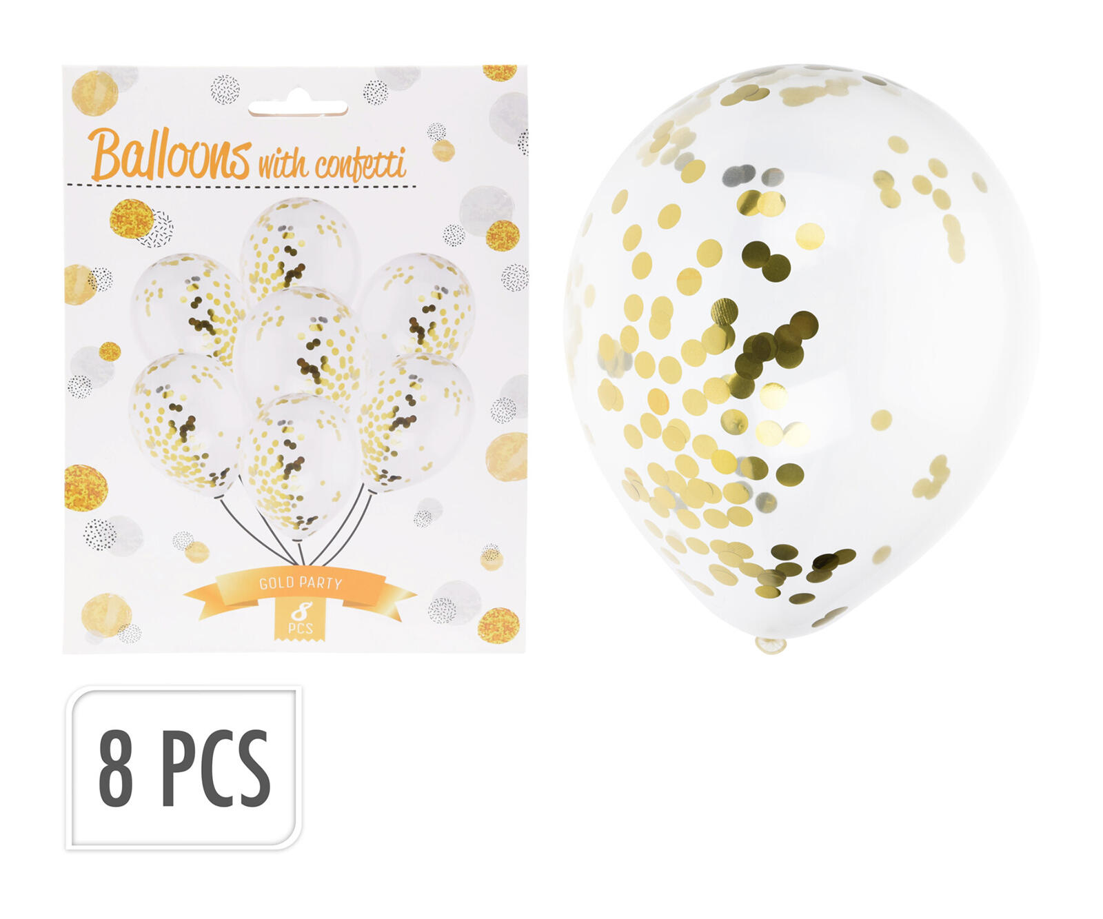 balónky PÁRTY TRA BÍ/ZLA (8ks) 0.03 Kg MTA MAXMIX Sklad14 387125