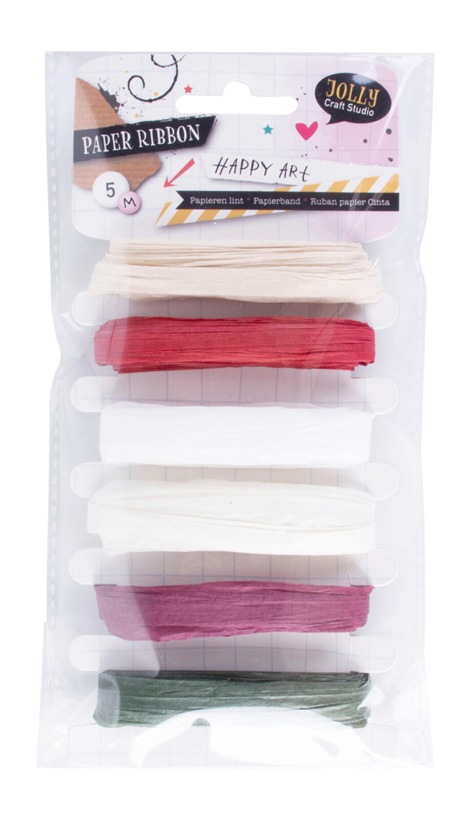 stuha vázací 5m, č.1, papír mix barev (6ks) 0.02 Kg MTA MAXMIX Sklad14 387134