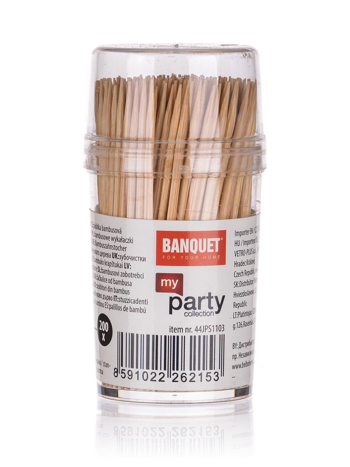 párátka kulatá oboustr.bambus (200ks) + PH box kul. 0.03 Kg MTA MAXMIX Sklad14 267583