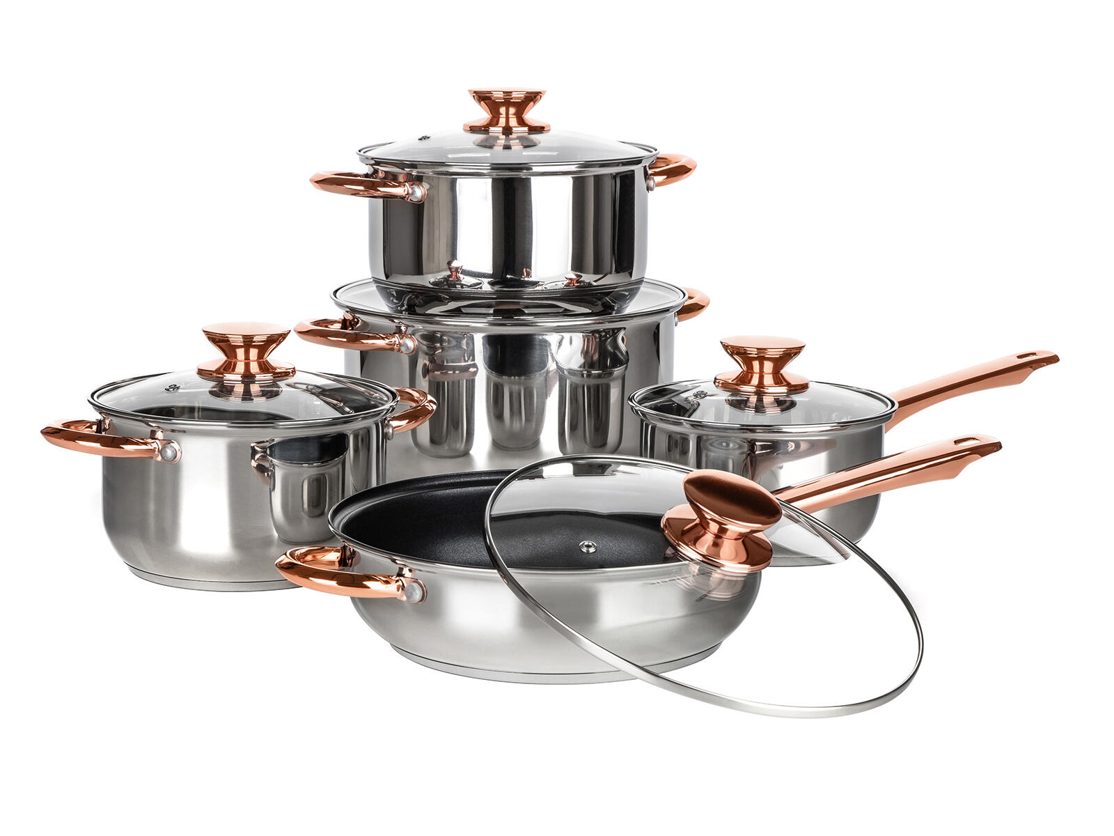 sada nádobí 10díl. nerez/měď SWING Copper 5.2 Kg MTA MAXMIX Sklad14 267134
