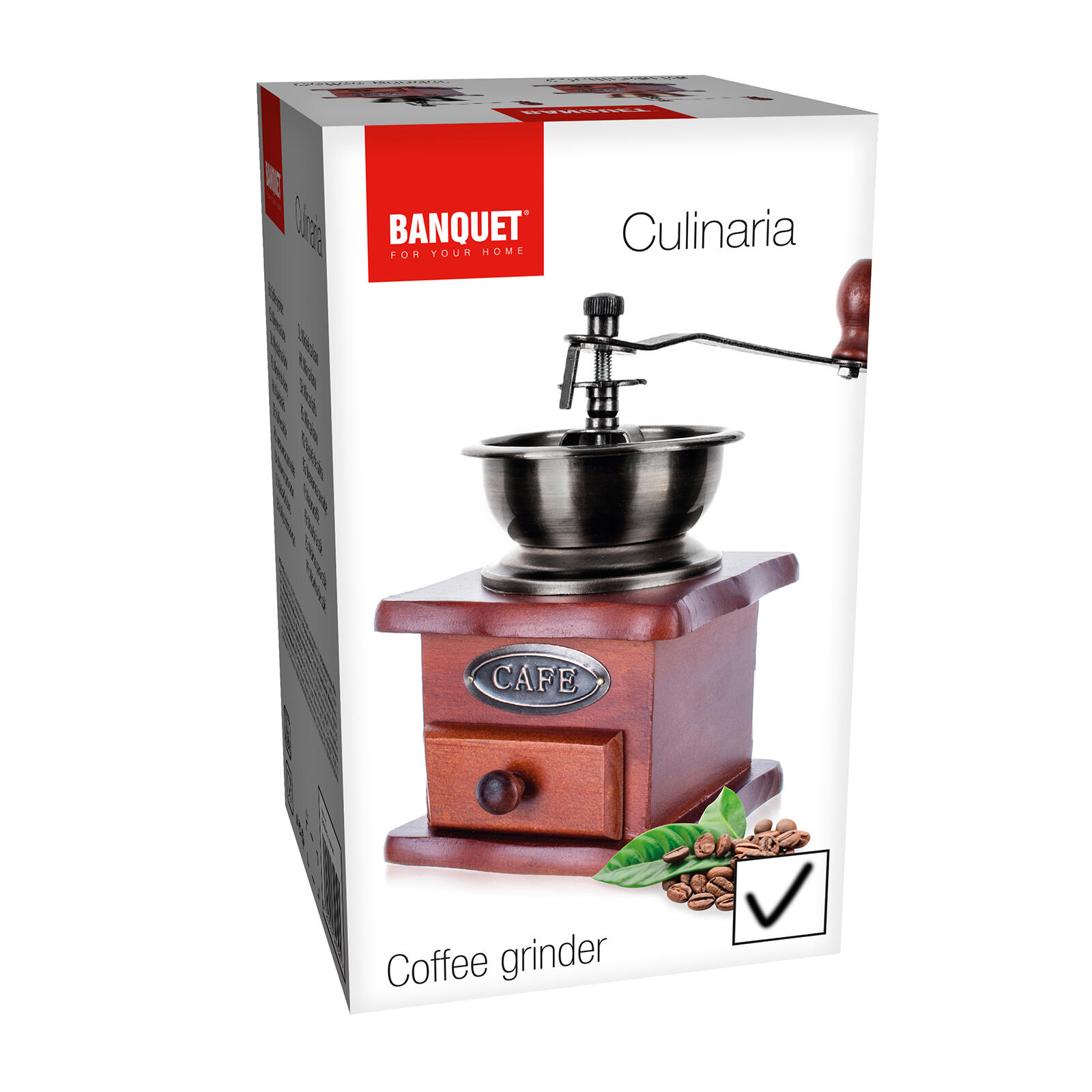 mlýnek na kávu CAFE, dřevo/kov