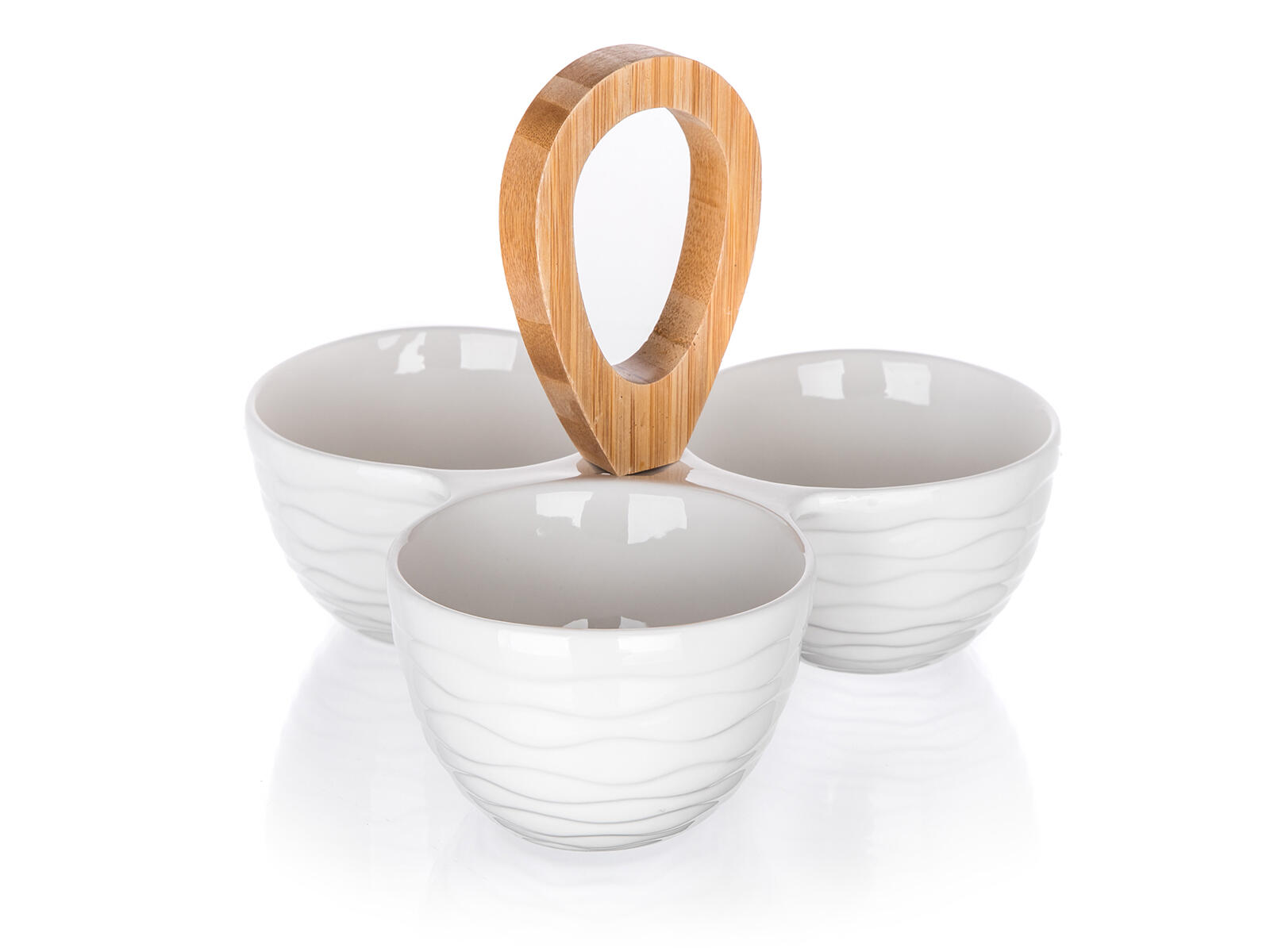 miska dělená 24x24x18cm porcelán/bambus BRILLANTE 1.12 Kg MTA MAXMIX Sklad14 267162