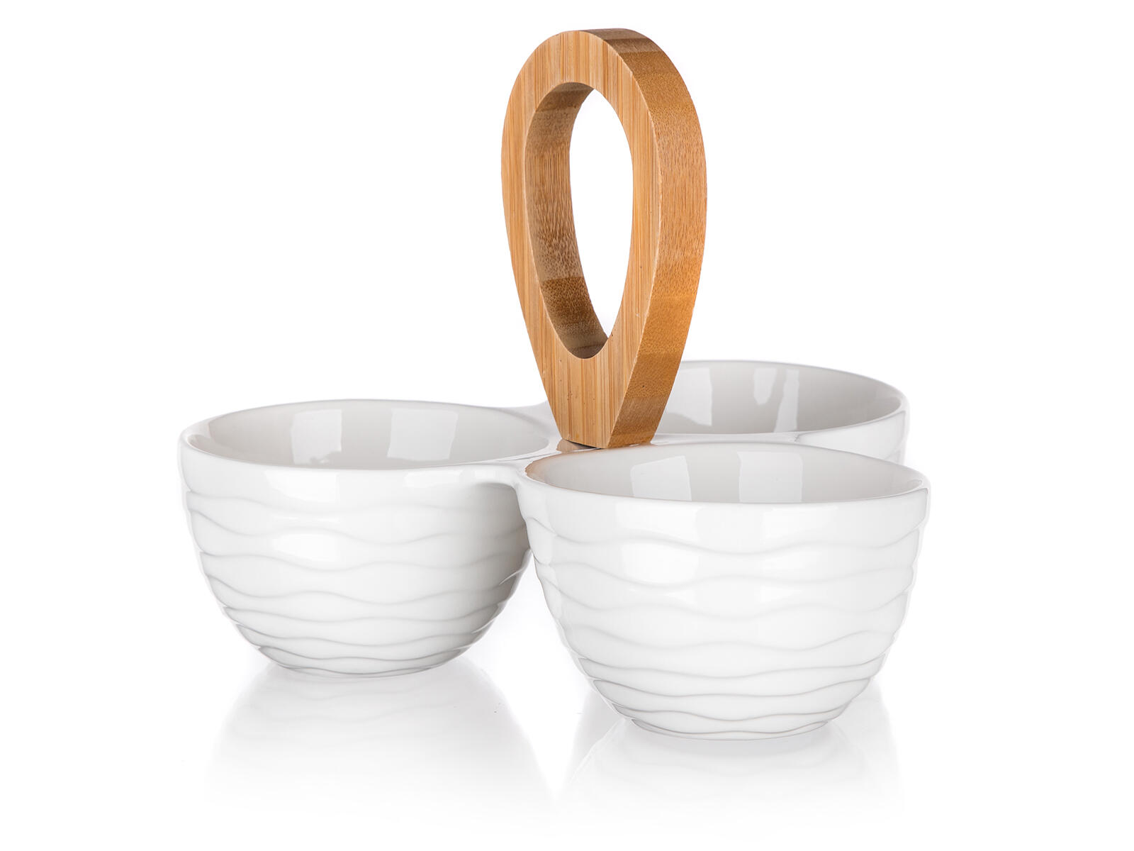 miska dělená 24x24x18cm porcelán/bambus BRILLANTE 1.12 Kg MTA MAXMIX Sklad14 267162