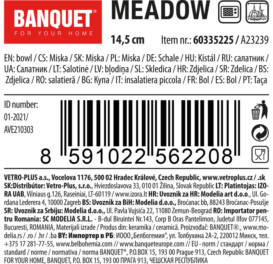 miska 14,5cm MEADOW keramická