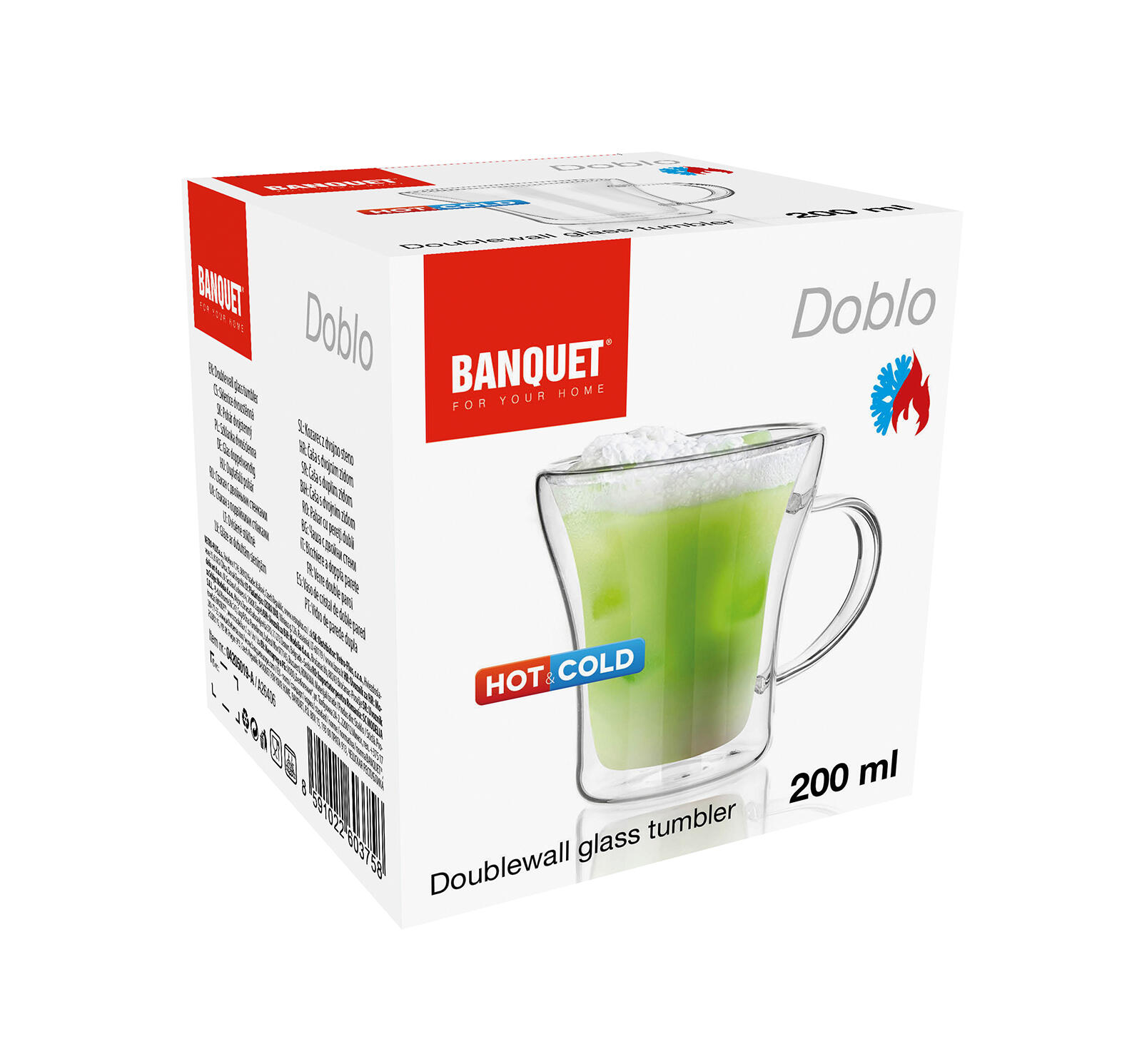 hrnek 200ml dvoustěnný DOBLO skleněný