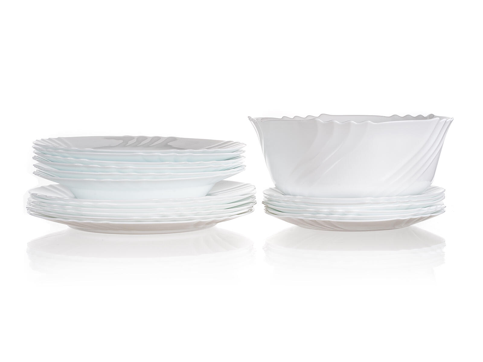 sada jídelní EBRO 19díl. skleněná BÍ 7.35 Kg MTA MAXMIX Sklad14 267186