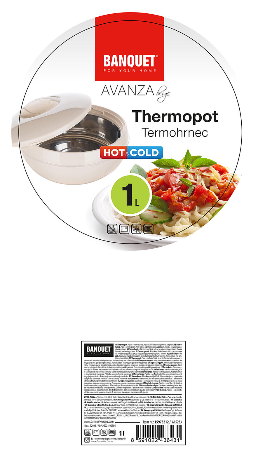 termomísa AVANZA 1l BÉŽ 0.23 Kg MTA MAXMIX Sklad14 267203