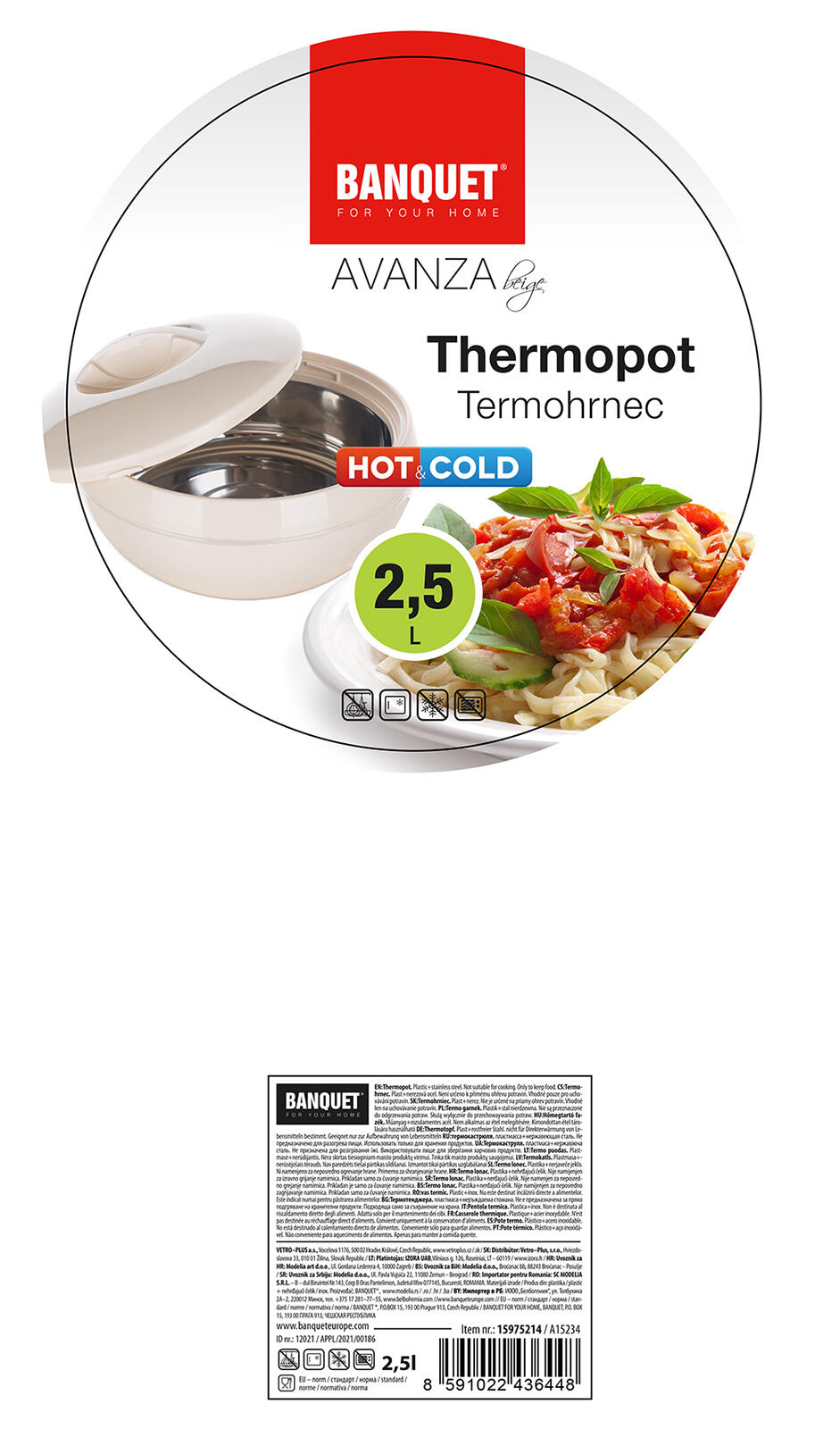 termomísa AVANZA 2,5l BÉŽ